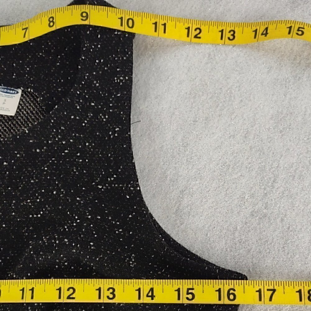 Old Navy Womens Black And White Speckled Faux Wool Knee Length Dress. Size SP - Picture 8 of 10
